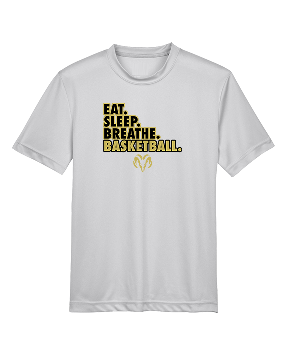 Holt Jr Rams Basketball Eat Sleep - Youth Performance Shirt