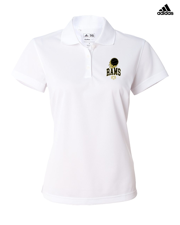 Holt Jr Rams Basketball On Fire - Adidas Womens Polo