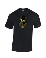 Holt Jr Rams Basketball On Fire - Cotton T-Shirt