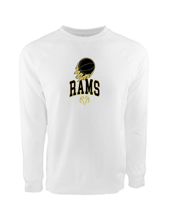 Holt Jr Rams Basketball On Fire - Crewneck Sweatshirt