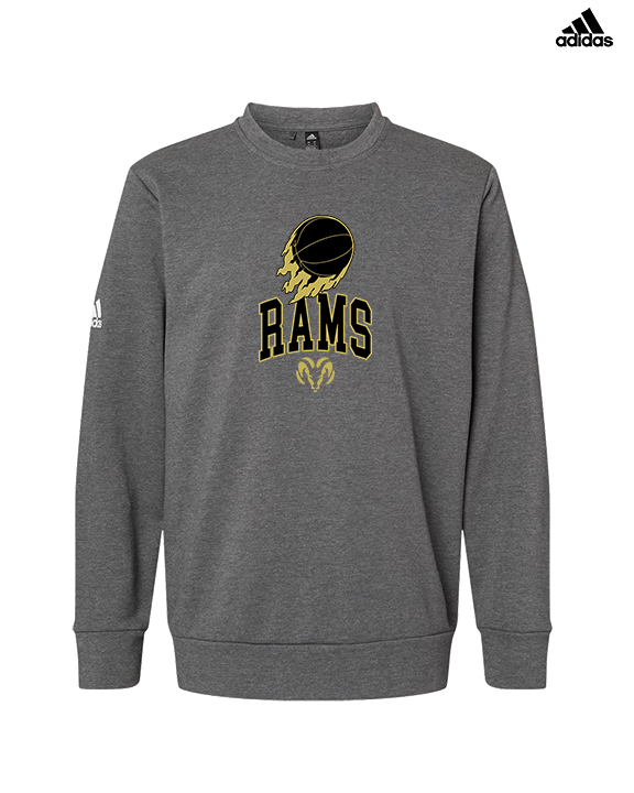 Holt Jr Rams Basketball On Fire - Mens Adidas Crewneck