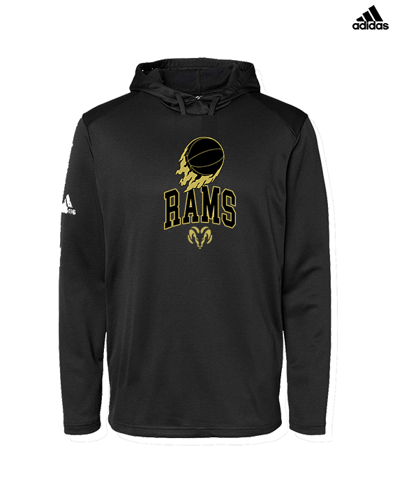 Holt Jr Rams Basketball On Fire - Mens Adidas Hoodie