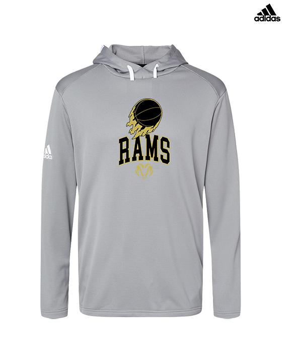 Holt Jr Rams Basketball On Fire - Mens Adidas Hoodie