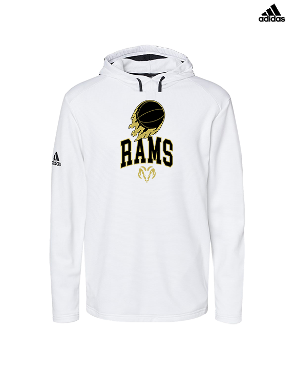 Holt Jr Rams Basketball On Fire - Mens Adidas Hoodie