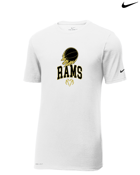 Holt Jr Rams Basketball On Fire - Mens Nike Cotton Poly Tee