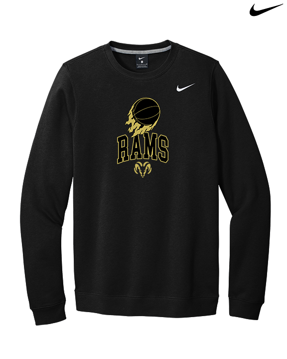 Holt Jr Rams Basketball On Fire - Mens Nike Crewneck