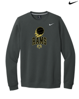 Holt Jr Rams Basketball On Fire - Mens Nike Crewneck