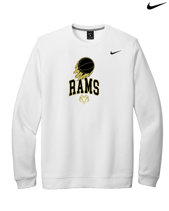 Holt Jr Rams Basketball On Fire - Mens Nike Crewneck