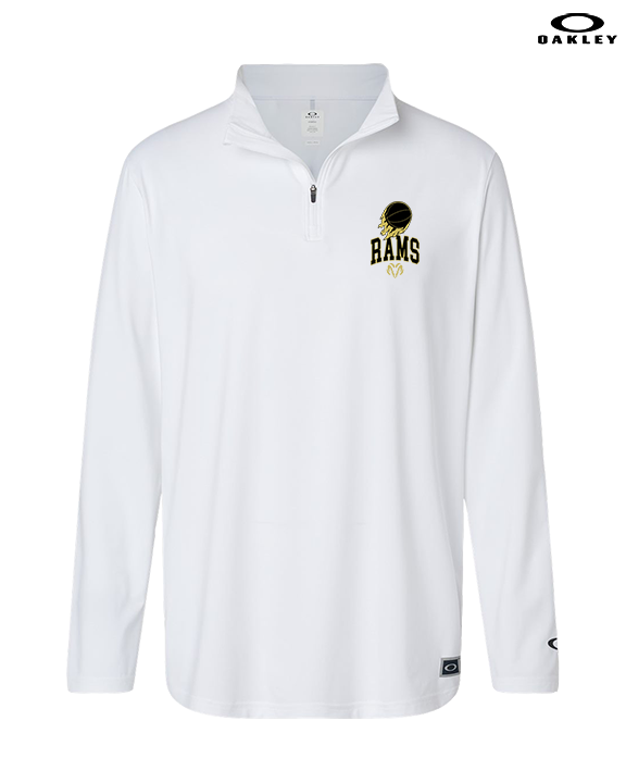 Holt Jr Rams Basketball On Fire - Mens Oakley Quarter Zip
