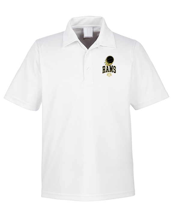 Holt Jr Rams Basketball On Fire - Mens Polo