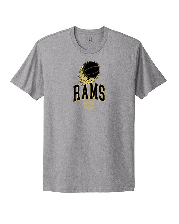 Holt Jr Rams Basketball On Fire - Mens Select Cotton T-Shirt