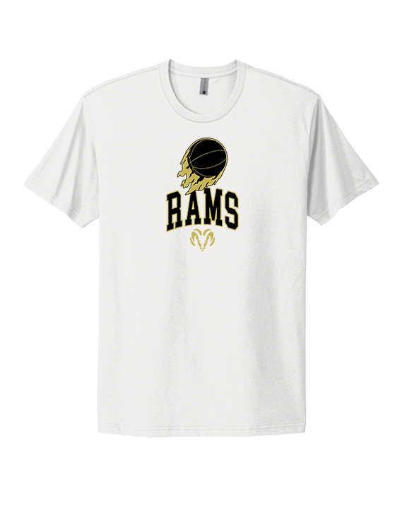Holt Jr Rams Basketball On Fire - Mens Select Cotton T-Shirt