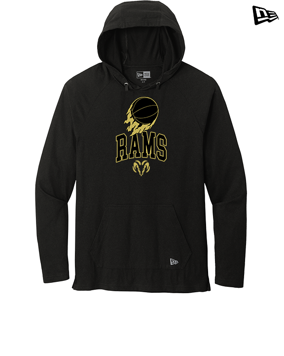 Holt Jr Rams Basketball On Fire - New Era Tri-Blend Hoodie