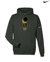 Holt Jr Rams Basketball On Fire - Nike Club Fleece Hoodie