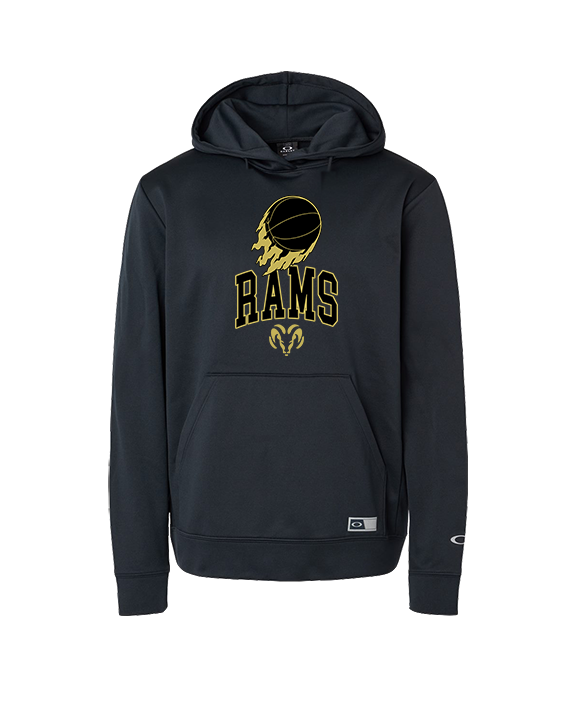 Holt Jr Rams Basketball On Fire - Oakley Performance Hoodie