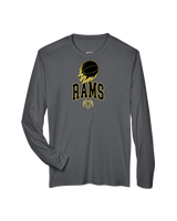 Holt Jr Rams Basketball On Fire - Performance Longsleeve
