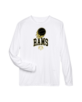 Holt Jr Rams Basketball On Fire - Performance Longsleeve