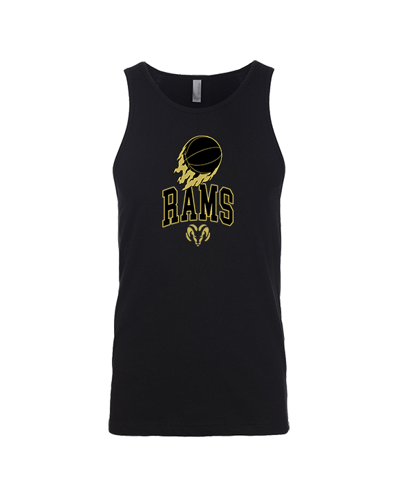 Holt Jr Rams Basketball On Fire - Tank Top