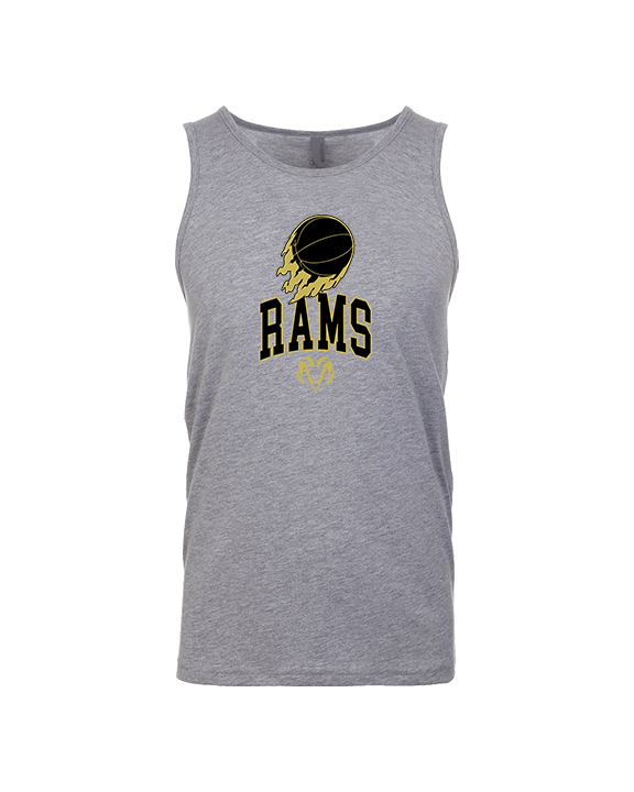 Holt Jr Rams Basketball On Fire - Tank Top