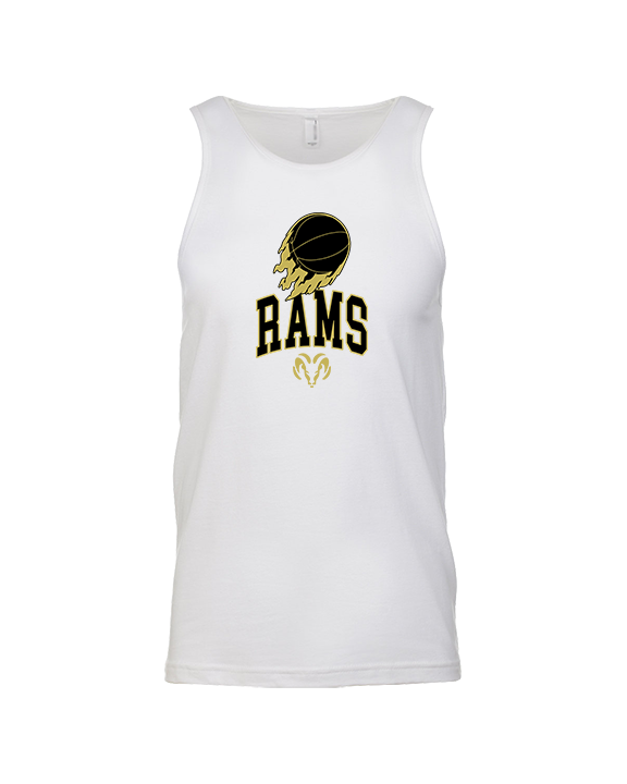 Holt Jr Rams Basketball On Fire - Tank Top