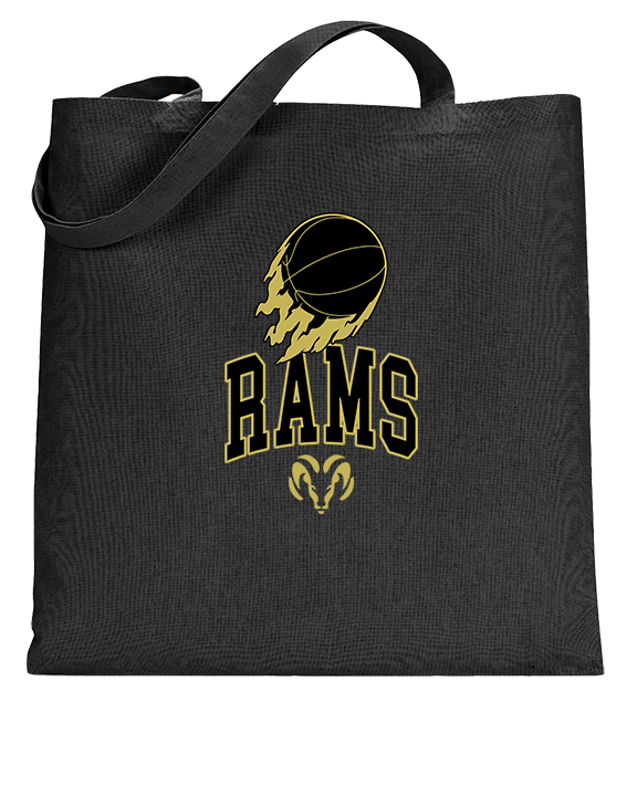Holt Jr Rams Basketball On Fire - Tote