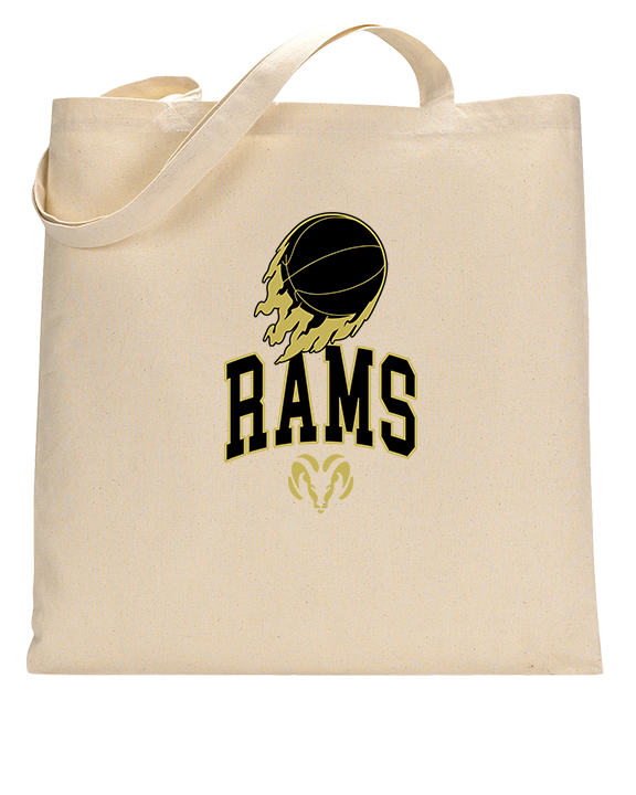 Holt Jr Rams Basketball On Fire - Tote