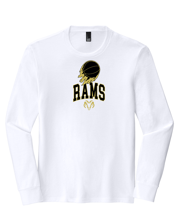 Holt Jr Rams Basketball On Fire - Tri-Blend Long Sleeve