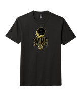 Holt Jr Rams Basketball On Fire - Tri-Blend Shirt