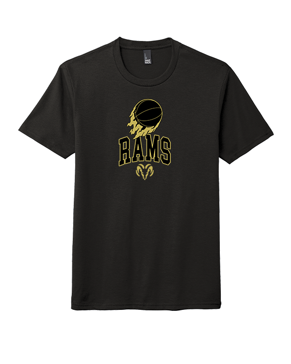 Holt Jr Rams Basketball On Fire - Tri-Blend Shirt