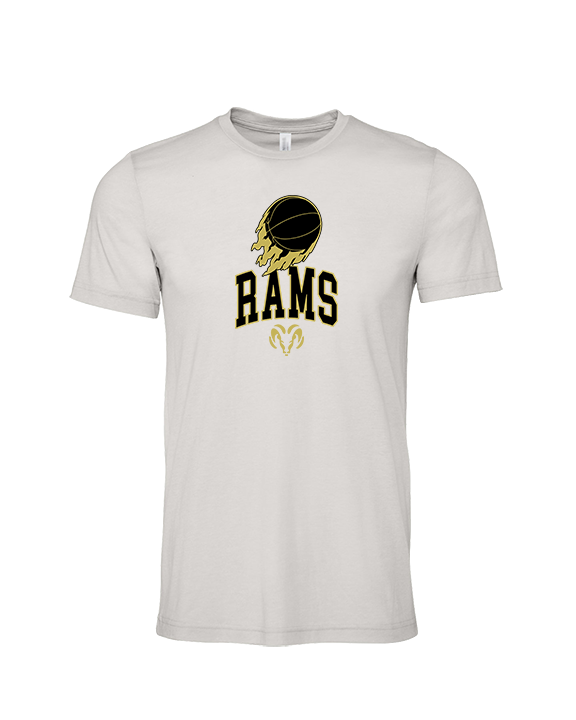 Holt Jr Rams Basketball On Fire - Tri-Blend Shirt