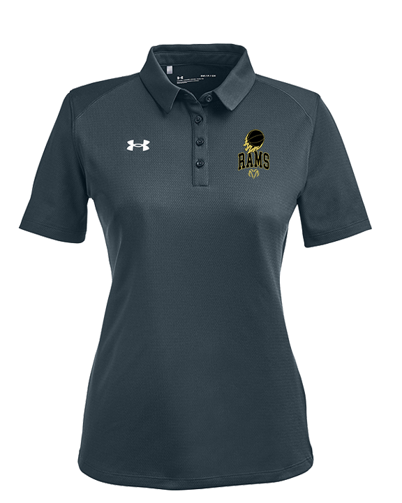 Holt Jr Rams Basketball On Fire - Under Armour Ladies Tech Polo