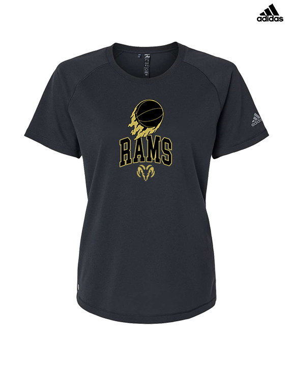 Holt Jr Rams Basketball On Fire - Womens Adidas Performance Shirt