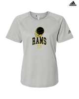 Holt Jr Rams Basketball On Fire - Womens Adidas Performance Shirt