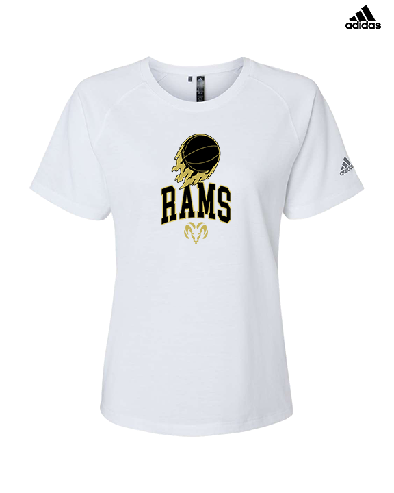 Holt Jr Rams Basketball On Fire - Womens Adidas Performance Shirt