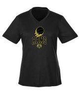 Holt Jr Rams Basketball On Fire - Womens Performance Shirt