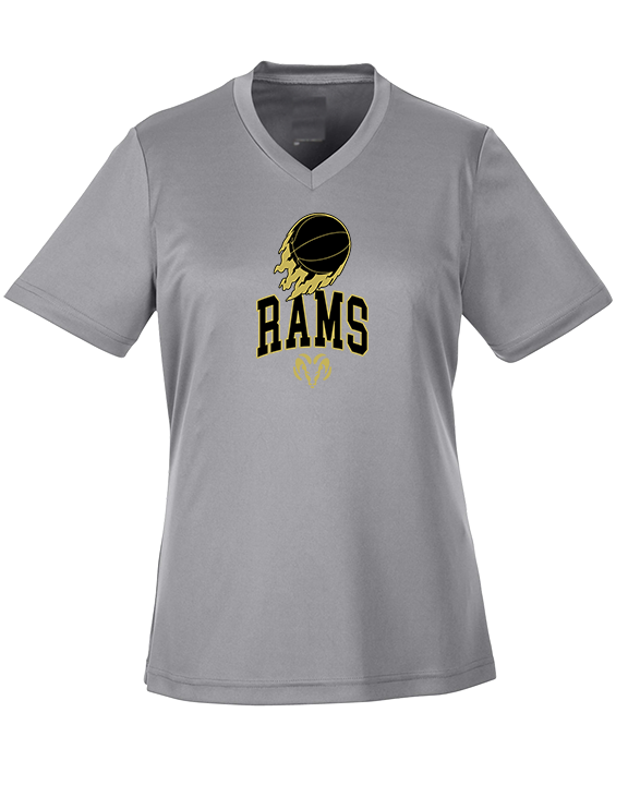 Holt Jr Rams Basketball On Fire - Womens Performance Shirt