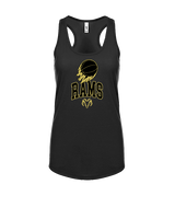 Holt Jr Rams Basketball On Fire - Womens Tank Top
