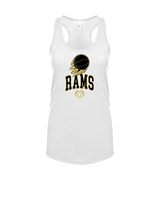 Holt Jr Rams Basketball On Fire - Womens Tank Top