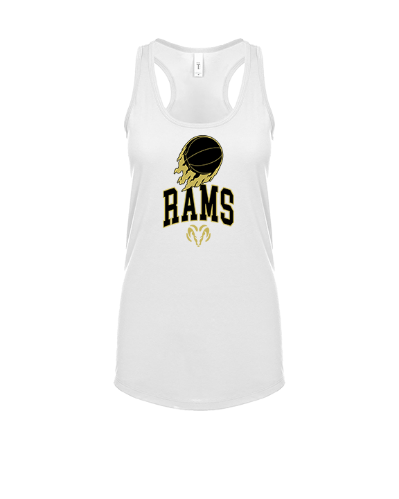 Holt Jr Rams Basketball On Fire - Womens Tank Top