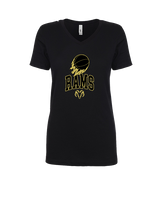 Holt Jr Rams Basketball On Fire - Womens Vneck