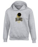 Holt Jr Rams Basketball On Fire - Youth Hoodie