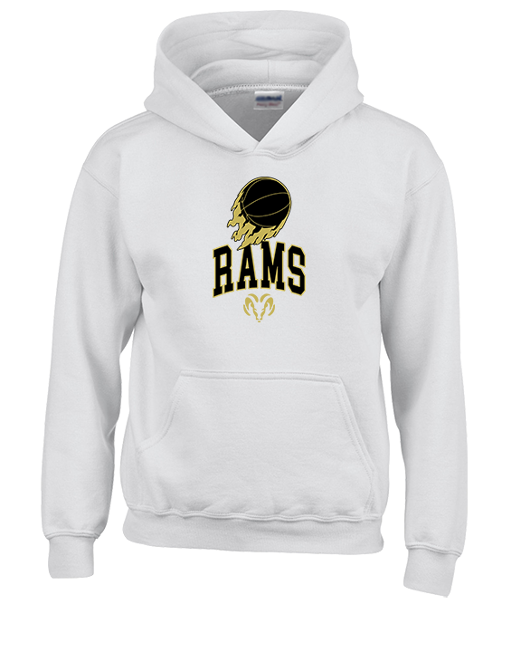 Holt Jr Rams Basketball On Fire - Youth Hoodie