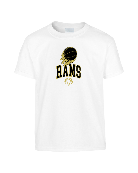 Holt Jr Rams Basketball On Fire - Youth Shirt