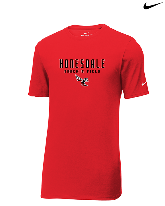 Honesdale HS Track & Field Block - Mens Nike Cotton Poly Tee