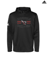 Honesdale HS Track & Field Curve - Mens Adidas Hoodie