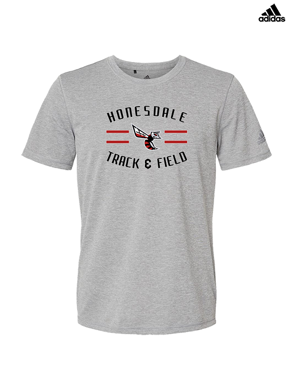Honesdale HS Track & Field Curve - Mens Adidas Performance Shirt
