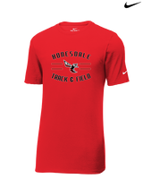 Honesdale HS Track & Field Curve - Mens Nike Cotton Poly Tee