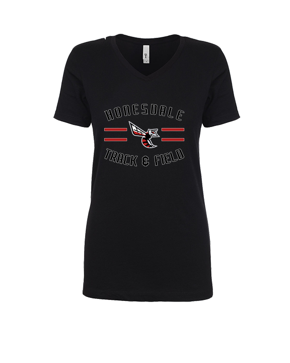 Honesdale HS Track & Field Curve - Womens Vneck