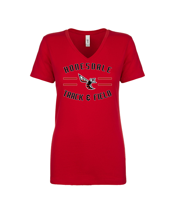 Honesdale HS Track & Field Curve - Womens Vneck