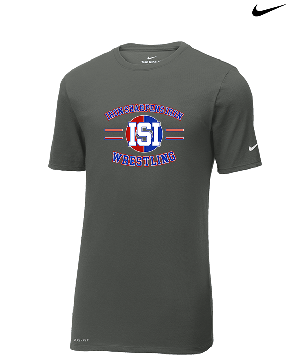 ISI Wrestling Curve - Mens Nike Cotton Poly Tee